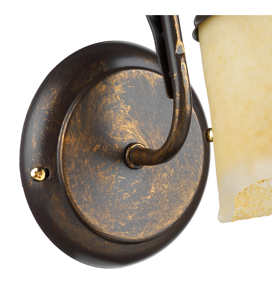 APPLIQUE 3 LUCE ONLI "ALGA" BRONZO E14
